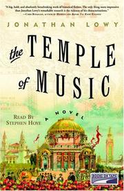 Cover of: The Temple of Music by Jonathan Lowy