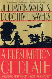 Cover of: A presumption of death by Jill Paton Walsh