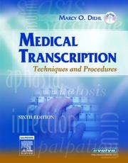 Cover of: Medical Transcription by Marcy O. Diehl