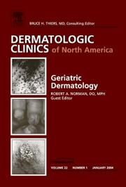 Cover of: Advanced Cosmetic Surgery, An Issue of Dermatologic Clinics (The Clinics: Dermatology)