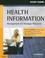 Cover of: Student Study Guide for Health Information