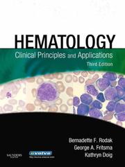 Cover of: Hematology by Bernadette F. Rodak, George A. Fritsma, Kathryn Doig