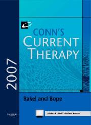 Cover of: Conn's Current Therapy 2007:  Text with Online Reference (Current Therapy)