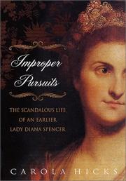 Cover of: Improper Pursuits: The Scandalous Life of an Earlier Lady Diana Spencer