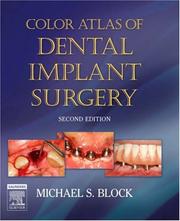 Cover of: Color Atlas of Dental Implant Surgery by Michael S. Block