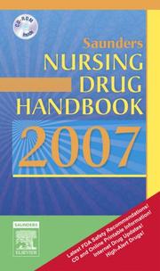 Cover of: Saunders Nursing Drug Handbook 2007 (Saunders Nursing Drug Handbook)