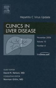Cover of: HCV, An Issue of Clinics in Liver Disease