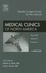 Cover of: Bariatric Surgery Primer for the Internist, An Issue of Medical Clinics