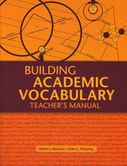 Cover of: Building Academic Vocabulary by Robert J. Marzano, Debra J. Pickering