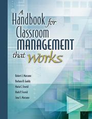 Cover of: A handbook for classroom management that works