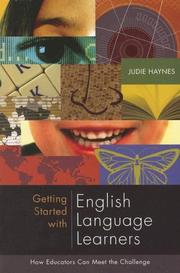 Cover of: Getting Started With English Language Learners by Judie Haynes