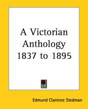 Cover of: A Victorian Anthology 1837 to 1895