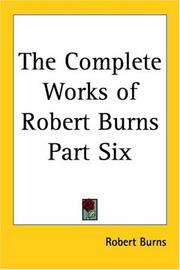 Cover of The complete works of Robert Burns