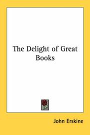 Cover of: The Delight of Great Books