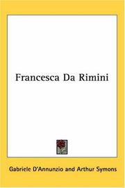 Cover of: Francesca Da Rimini by Gabriele D'Annunzio