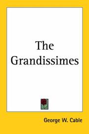 Cover of: The Grandissimes
