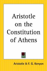 Cover of: Aristotle On The Constitution Of Athens by Aristotle