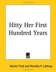 Cover of: Hitty Her First Hundred Years by Rachel Field
