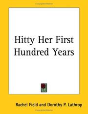 Cover of Hitty, her first hundred years