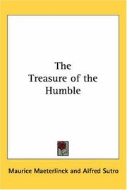 Le trésor des humbles by Maurice Maeterlinck