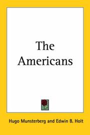 Cover of: The Americans by Hugo Munsterberg