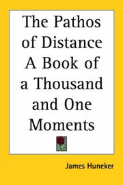 Cover of: The Pathos of Distance A Book of a Thousand and One Moments