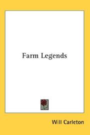 Cover of: Farm Legends by Will Carleton