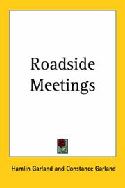 Cover of: Roadside Meetings | Hamlin Garland