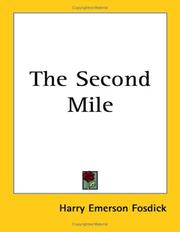 Cover of: The Second Mile by Harry Emerson Fosdick