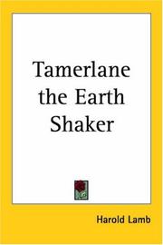 Cover of: Tamerlane the Earth Shaker by Harold Lamb