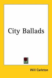 Cover of: City Ballads by Will Carleton