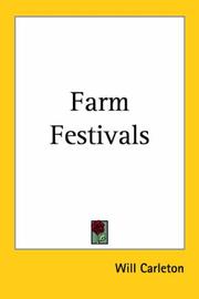 Cover of: Farm Festivals by Will Carleton