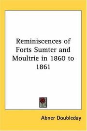 Cover of: Reminiscences Of Forts Sumter And Moultrie In 1860 To 1861