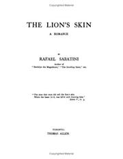 Cover of: The Lion's Skin A Romance