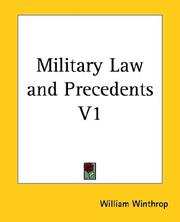 Military law and precedents by William Winthrop