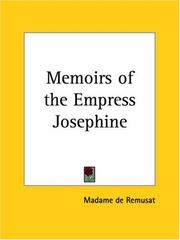 Cover of: Memoirs Of The Empress Josephine