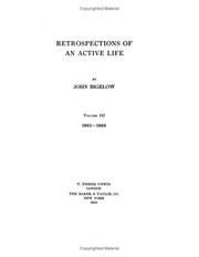Cover of: Retrospections Of An Active Life 1865 To 1866 by John Bigelow