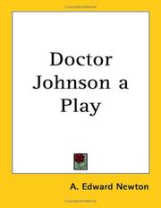 Cover of: Doctor Johnson a Play by A. Edward Newton