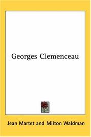 Cover of: Georges Clemenceau