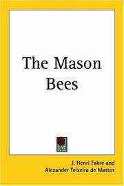 Cover of: The Mason Bees by Jean-Henri Fabre