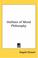 Cover of: Outlines of Moral Philosophy