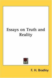 Essays on truth and reality