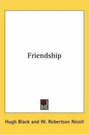 Cover of: Friendship