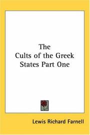 Cover of: The Cults Of The Greek States by Lewis R. Farnell