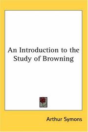 Cover of: An Introduction to the Study of Browning