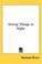 Cover of: Seeing Things at Night