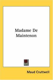 Madame de Maintenon by Maud Cruttwell