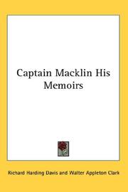 Cover of: Captain Macklin His Memoirs