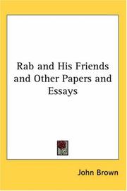 Cover of: Rab And His Friends And Other Papers And Essays