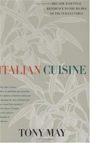 Cover of: Italian Cuisine by Tony May